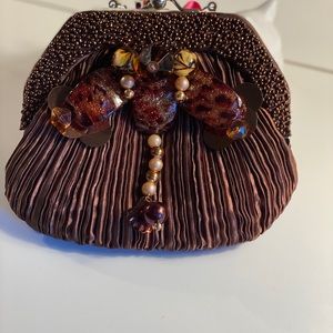 Cotillion pleated evening bag